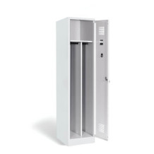 1-dverová šatníková skriňa s prepážkou, LOCKER M 1 BW