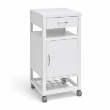 Pojízdný kovový noční stolek, BEDSIDE CAB H WE