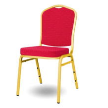 HALLSEAT MX SMOOTH GD/RD | Židle se zlatým rámem a červeným potahem