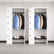 Otvorený šatníkový systém s 5 priehradkami, WARDROBE OPEN 740, ilustračná foto