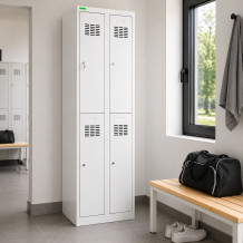 4-dverová šatníková skriňa s krátkymi dverami, LOCKER H 2/4, ilustračná foto