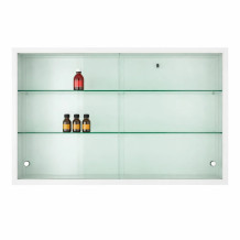 Závesná skriňa s presklenými dverami, WALLCAB M 500/1000/250 9003