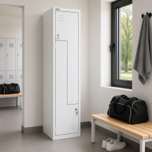 2-dverová šatníková skriňa so Z-kovými dverami, LOCKER H Z2 400, ilustračná foto