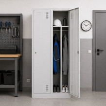 2- dverová šatníková skriňa s prepážkou, LOCKER CH 2 BW, ilustračná foto