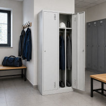2- dverová šatníková skriňa s prepážkou, LOCKER CH 2 BW, ilustračná foto