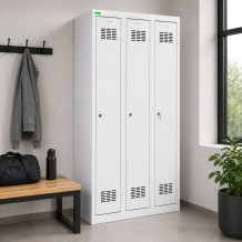 3-dverová šatníková skriňa s dlhými dverami, LOCKER H3, ilustračná foto