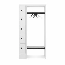 Otvorený šatníkový systém s 5 priehradkami, WARDROBE OPEN 740