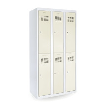 LOCKER H 3/6 s doplnenou zabudovanou lavičkou