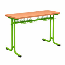 Školní lavice, dvoumístná, SCHOOLBENCH RM KAR FIX 2