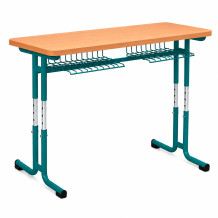 Dvoumístná školní lavice s nastavitelnou výškou, SCHOOLBENCH RM KAR VN 2