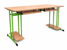 Počítačový stůl dvoumístný s výsuvy, SCHOOLBENCH RM PC 2,
