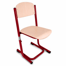 Školní židle, výškově nastavitelná, SCHOOLSEAT RM KAR VN