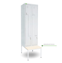 LOCKER H Z4 300 | 4-dveřová šatní skříň se Z-kovými dveřmi (Kópia)