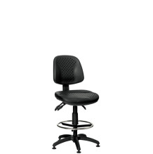 WORKSEAT MB COMFORT HIGH F | Průmyslová židle s kruhovou opěrkou a na kluzácích
