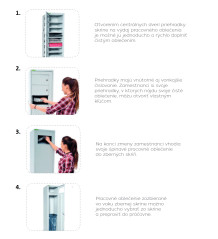 LAUNDRYCAB H 1/10 | 10-přihrádková skříň na výdej pracovního oblečení