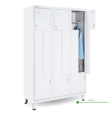 LOCKER H Z6 400 | 6-dveřová šatní skříň s dveřmi ve tvaru Z s šířkou 400 mm