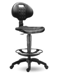 WORKSEAT AN FIX HIGH | Průmyslová židle s extra dlouhým pístem na kluzácích