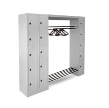 WARDROBE OPEN 2100 | Otevřený šatní systém s 15 přihrádkami