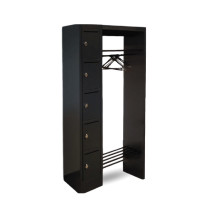 WARDROBE OPEN 740 LH 7016 | Otevřený šatní systém s 5 přihrádkami s otvorem na listy