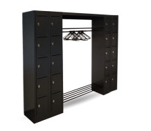 WARDROBE OPEN 2320 LH 7016 | Otevřený šatní systém s 20 přihrádkami s otvorem na listy