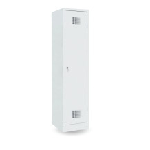 LOCKER M 1 BW | 1-dveřová šatní skříň s přepážkou