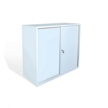 SLIDE H 1090/1200/450 GY – Nízká skříň s posuvnými dveřmi, 2 police