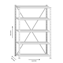 SRACK 2000/1190/630 5 ZN | Základní modul policového regálu
