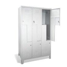LOCKER CH Z6 F - 6dveřová šatní skříň s dveřmi ve tvaru Z