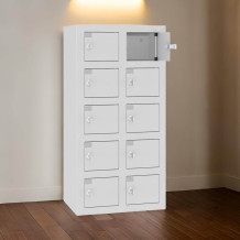 VBOX M 2/10 ELECTRO - Skříňka na nabíjení mobilních telefonů s 10 přihrádkami