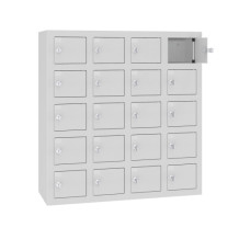 VBOX M 4/20 ELECTRO - Skříňka na nabíjení mobilních telefonů s 20 přihrádkami