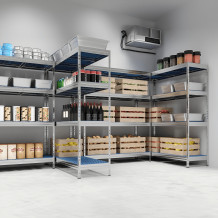 GRACK AS 1800/750/500 4/175 | Regál se 4 polypropylenovými policemi