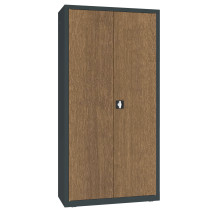 DOCUCAB WOOD M 1990/1000/435 7016/WALNUT | Kancelářská skříň s dřevěnou dýhou na dveřích