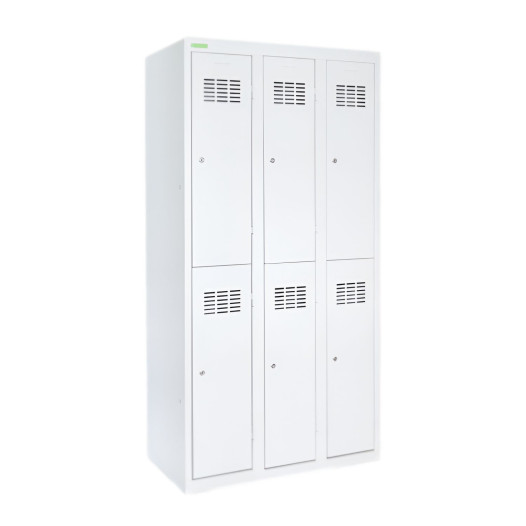 LOCKER H 3/6 | 6-dveřová šatní skříň s krátkými dveřmi