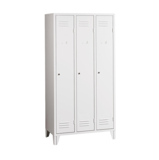 LOCKER CH 3 F - třídveřová šatní skříň s nožičkami