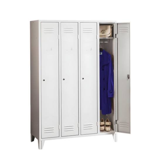 LOCKER CH 4 F - čtyřdveřová šatní skříň na nožičkách