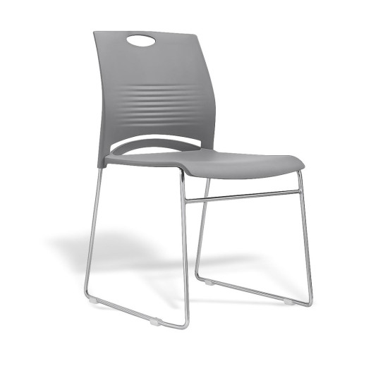 Ergonomická jídelní židle, šedá, EATSEAT CH GY