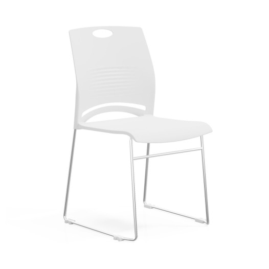 Ergonomická jídelní židle, bílá, EATSEAT CH WE