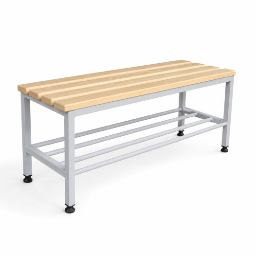 Šatní lavice o délce 1000 mm s roštem na boty, BRIDGE IM 1000+4P
