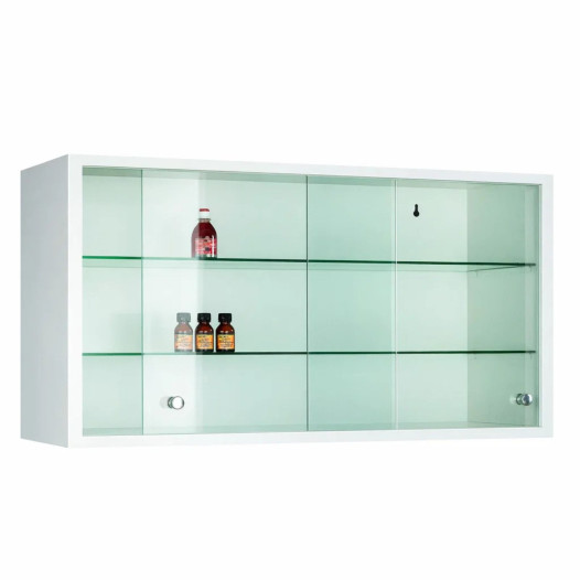 WALLCAB M 500/1000/250 9003 | Závěsná skříň s prosklenými dveřmi