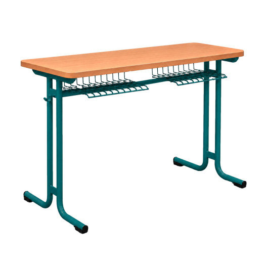 Školní lavice, dvoumístná, SCHOOLBENCH RM KAR FIX 2