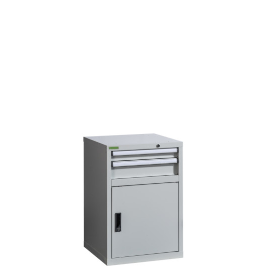 CONTI PK 840/580 CD2 | Dílenský kontejner s 2 zásuvkami a 1 skříňkou