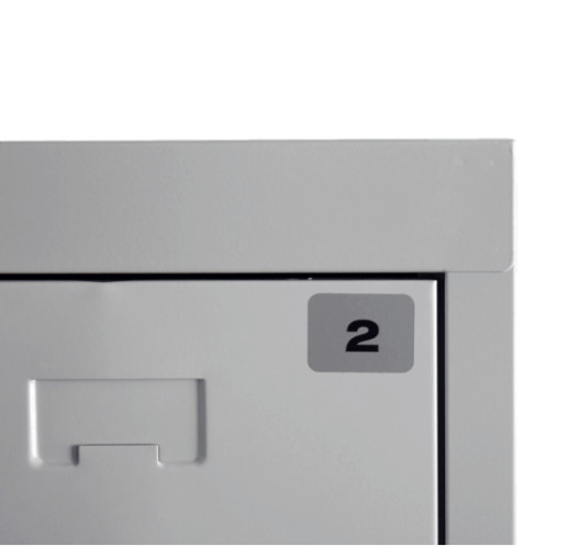 STICKER MB 1-50 | Samolepka na číslování skříní 1-50