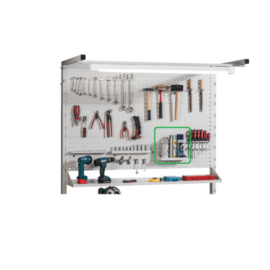 HOLD WB PK SHELF | Police na děrovanou stěnu