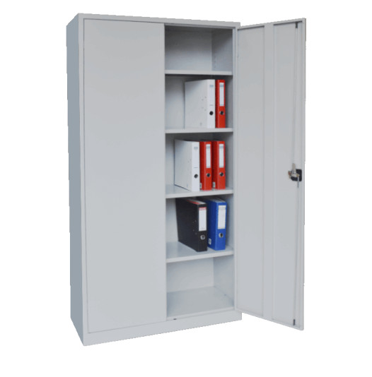 DOCUCAB H 1960/1000/500 GY | Velká kancelářská skříň se 4 policemi