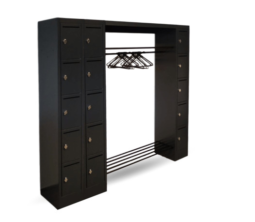 WARDROBE OPEN 2100 LH 7016 | Otevřený šatní systém s 15 přihrádkami s otvorem na listy