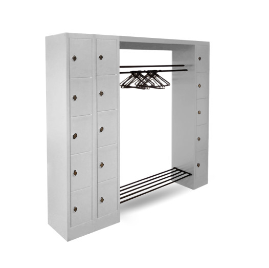 WARDROBE OPEN 2100 | Otevřený šatní systém s 15 přihrádkami