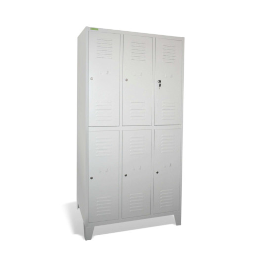 LOCKER CH 3/6 F - 6dveřová šatní skříň s krátkými dveřmi