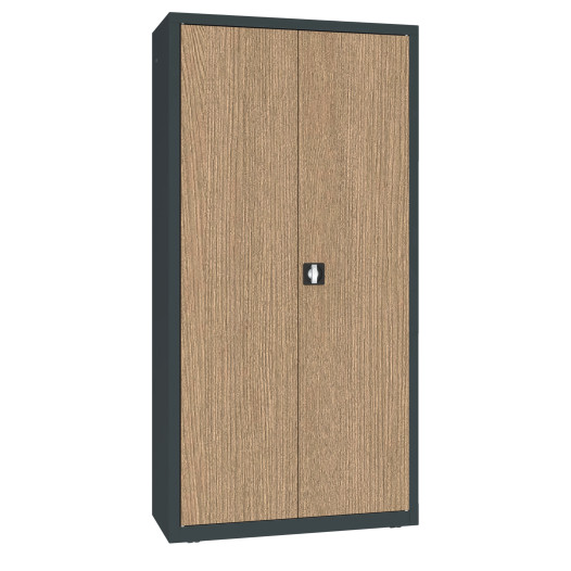 DOCUCAB WOOD M 1990/1000/435 7016/OAK | Kancelářská skříň s dřevěnou dýhou na dveřích