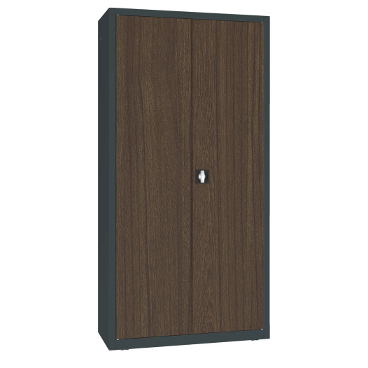 DOCUCAB WOOD M 1990/1000/435 7016/TEK | Kancelářská skříň s dřevěnou dýhou na dveřích