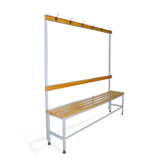 BRIDGE IM 1500 AH | Šatní lavice s opěrkou a věšáky o délce 1500 mm